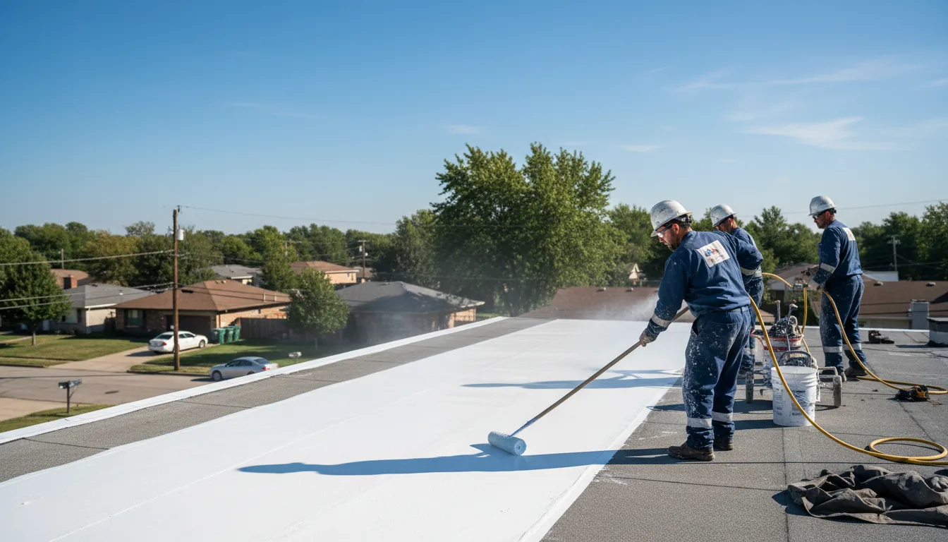 Commercial roof coating in Genesee, PA near me
